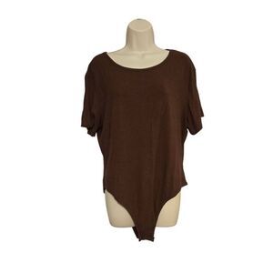 Shein Curve Women's Size 2XL Brown Bodysuit